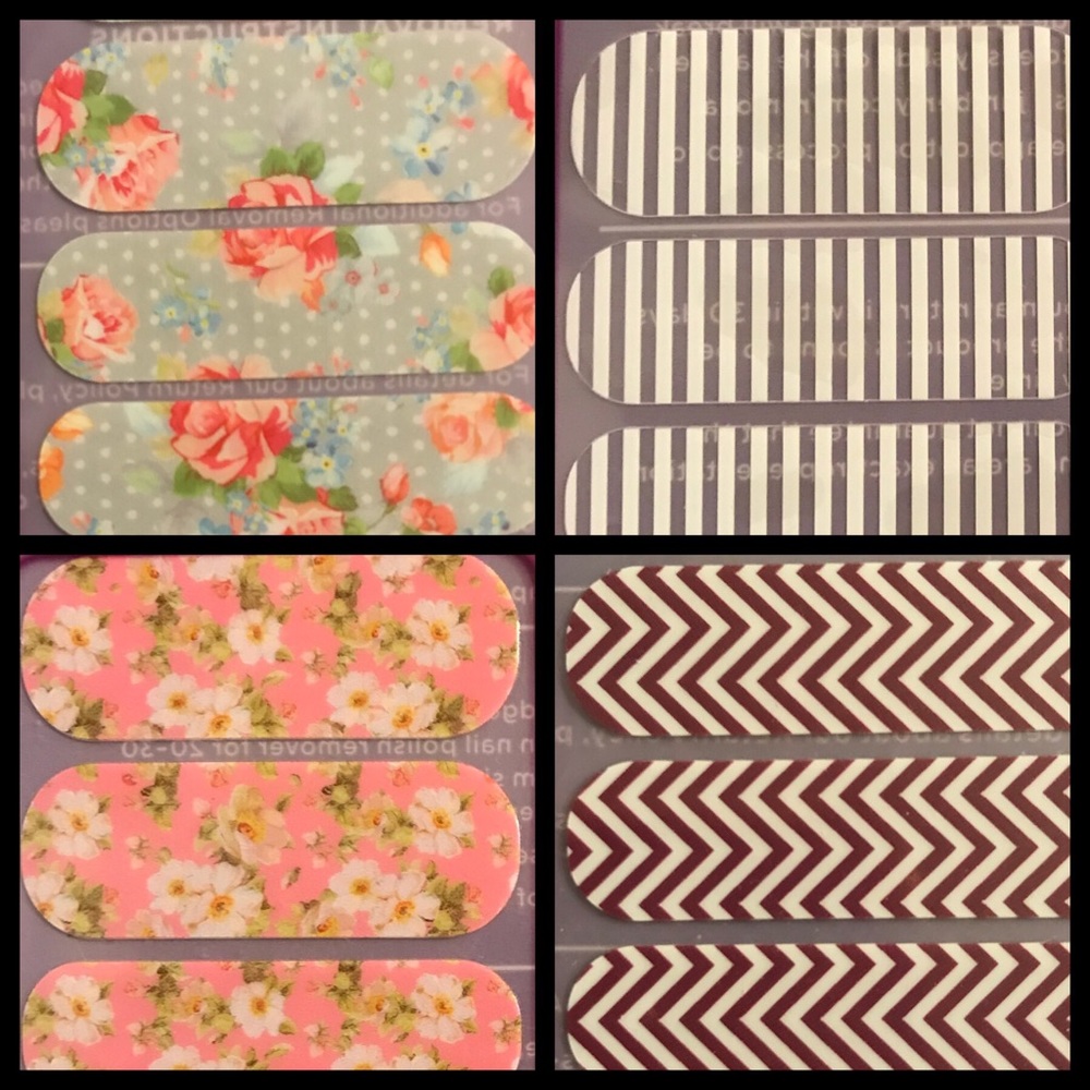 4 Sheets of Jamberry Nail Wraps